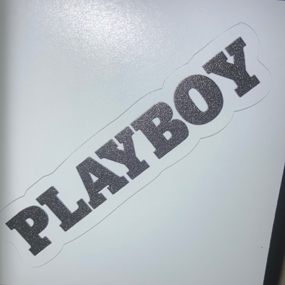 Vintage playboy vinyl sticker